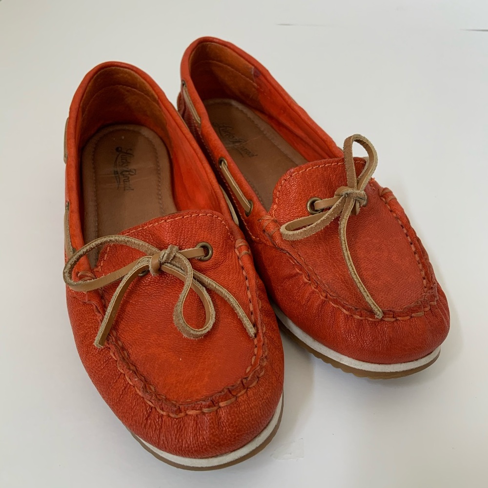 LUCKY BRAND flat shoes Mocasines sz 7 orange